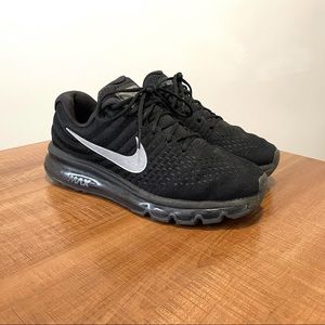 Nike Airmax 2017 Black Athletic Running Sneakers